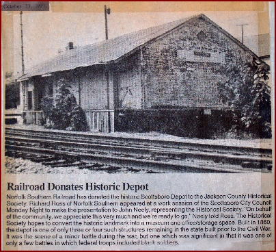 Newspaper article about depot turnover
